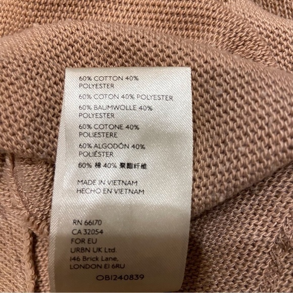 We The Free People Small Sweater Loose Knit V Neck Exposed Seams - Picture 9 of 11